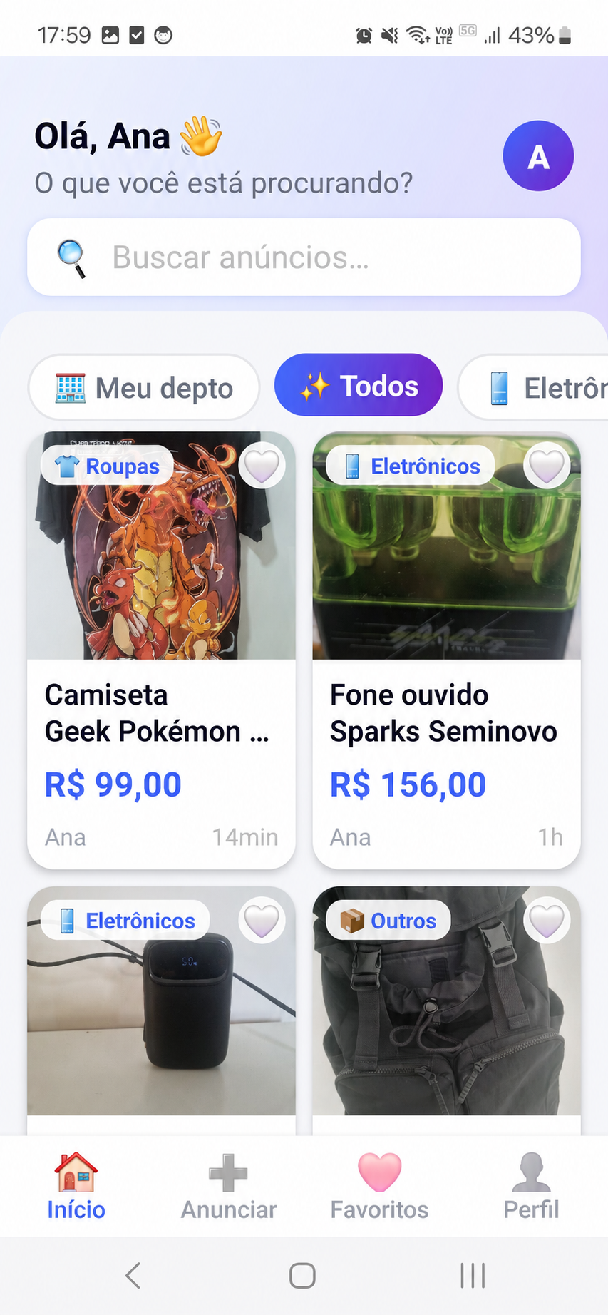 MyLoopin App — Feed de anúncios